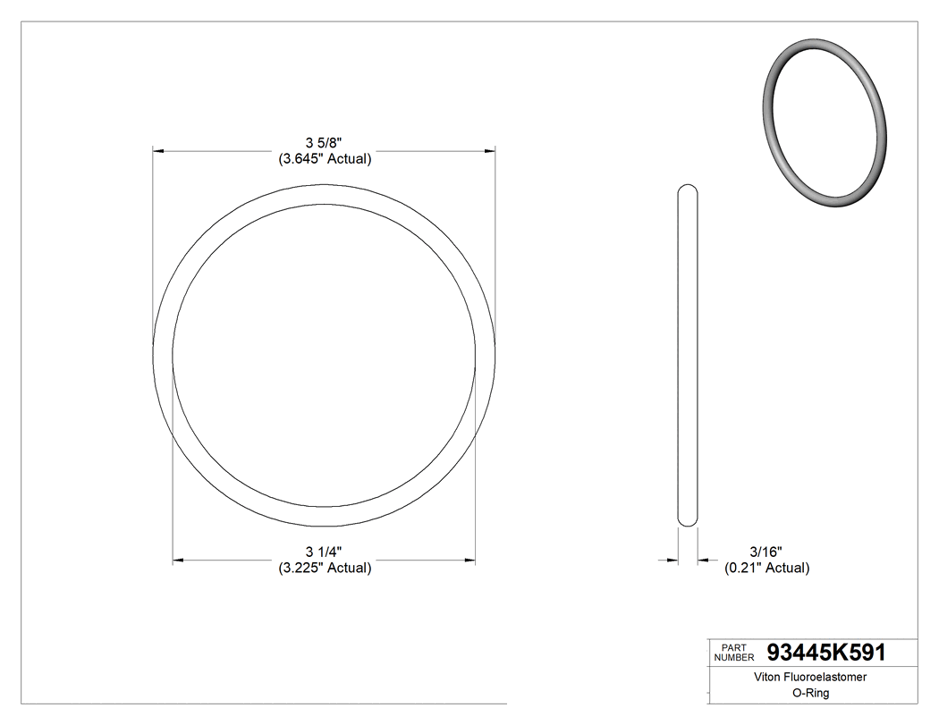 Technical drawing - 93445K591